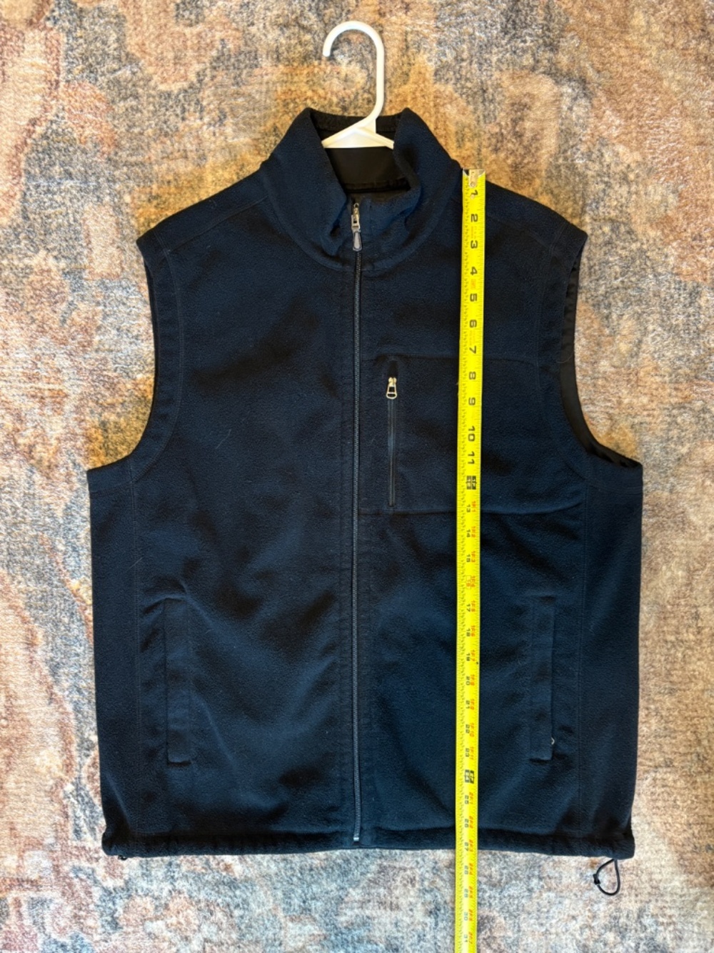 Polo Ralph Lauren Men's Performance Fleece Full-Zip Vest L Black Logo Pockets - Picture 9 of 10